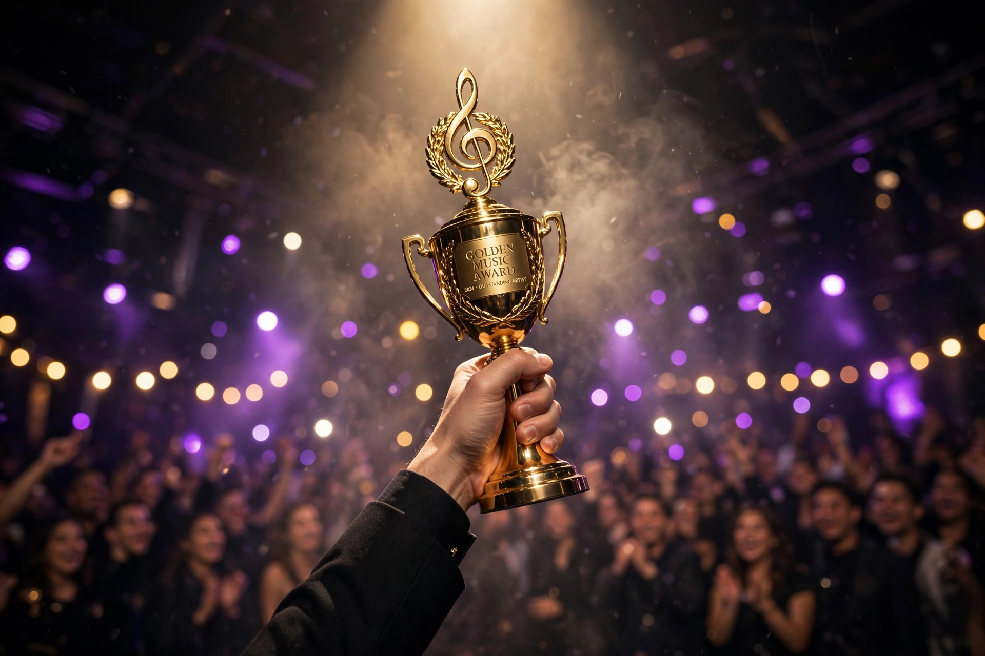Golden awards trophy
