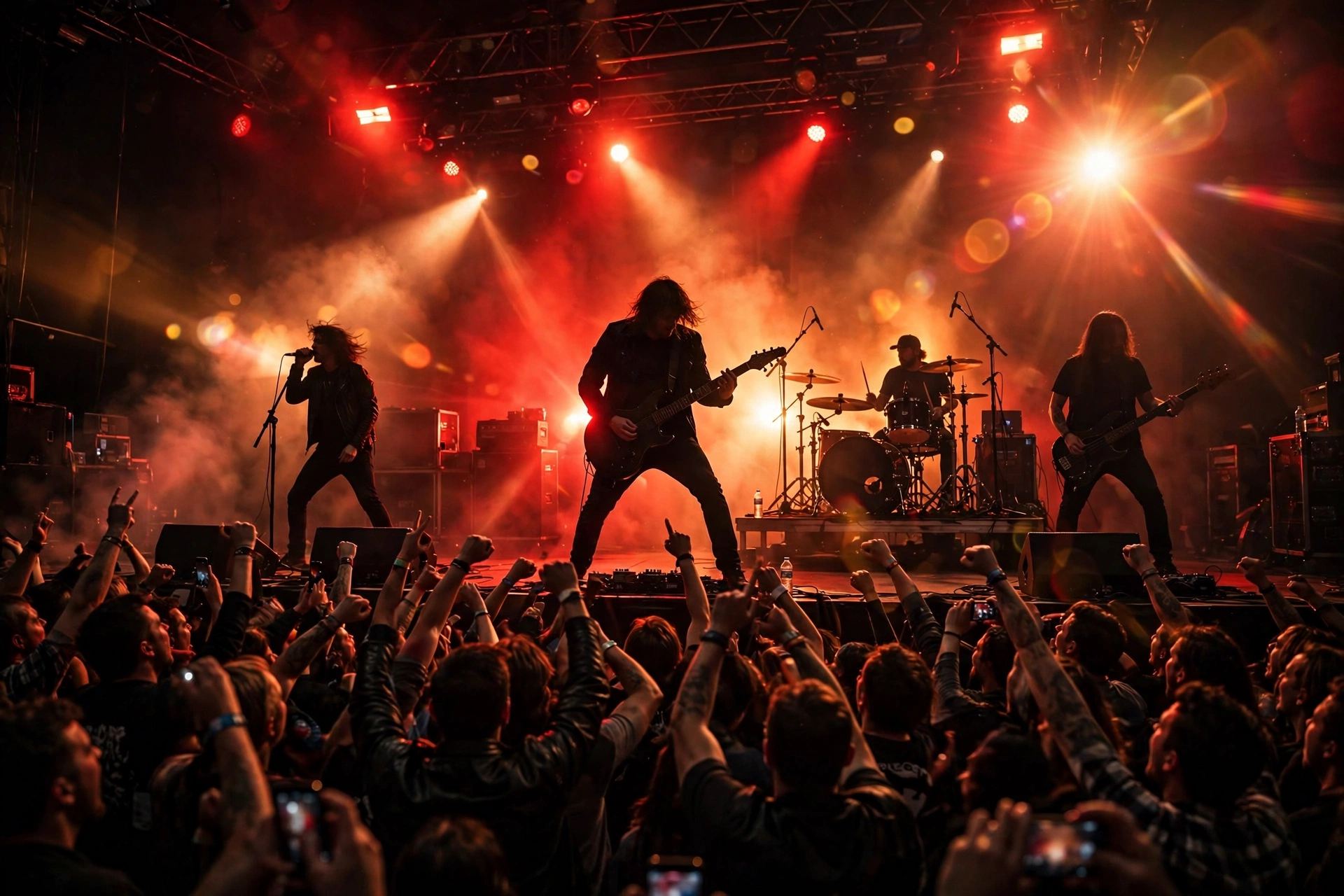 Categories Rock band performing live